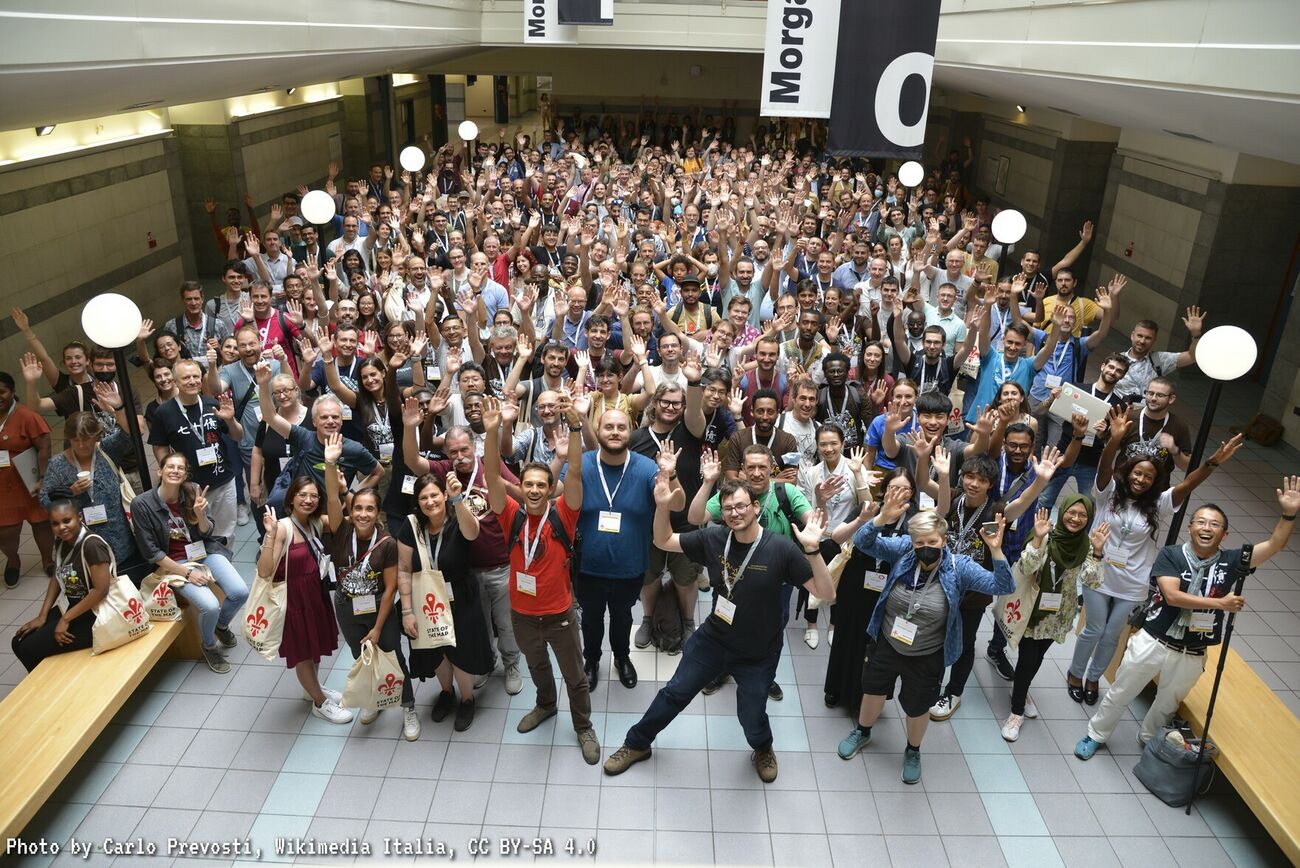 The participants at the 2022 SotM in Florence, Italy